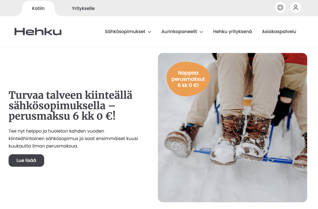 Hehku Energia kotisivut